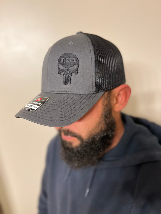 PUNISHER HAT (CHARCOAL/BLACK)